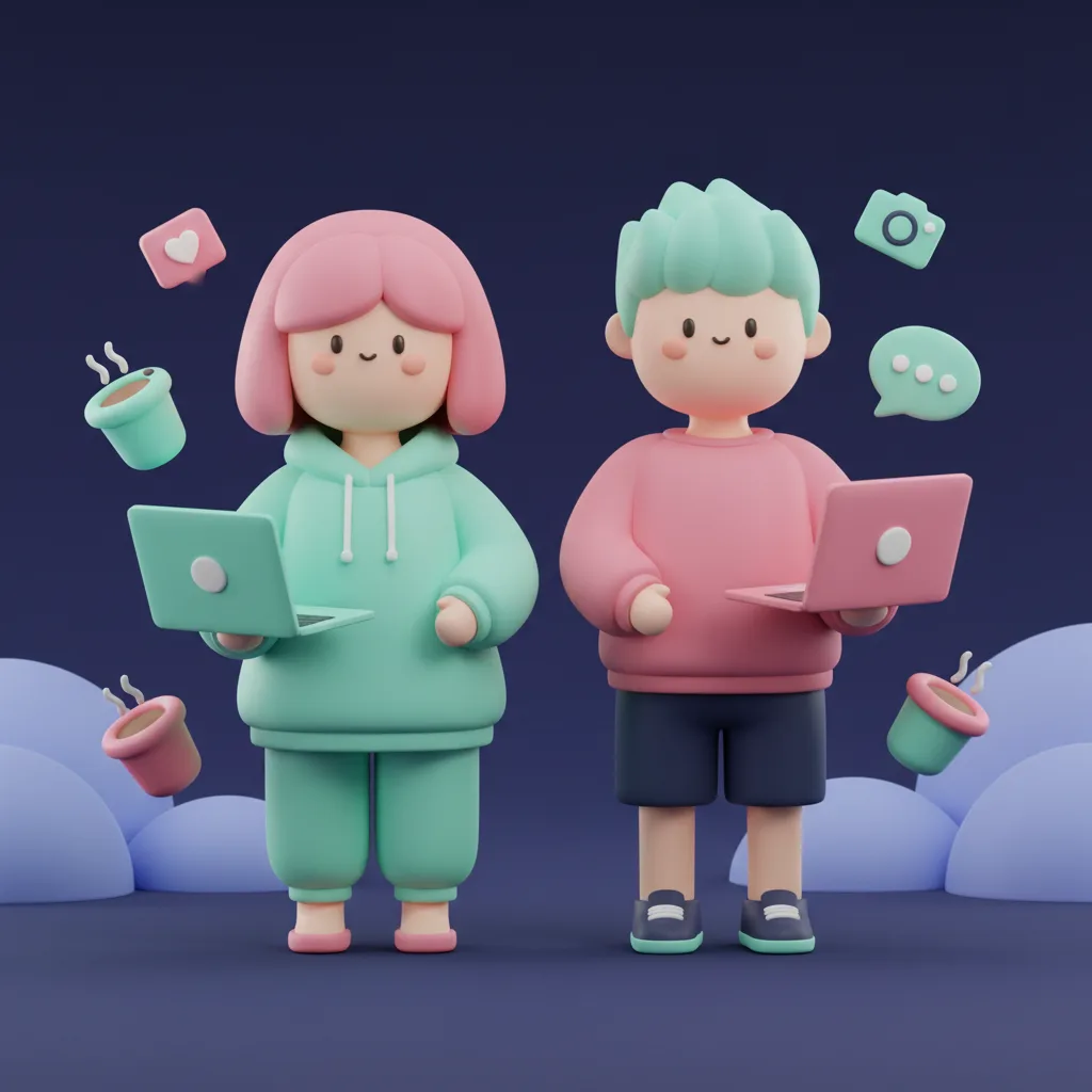 Sarah and Mitchel - the Social+Media team